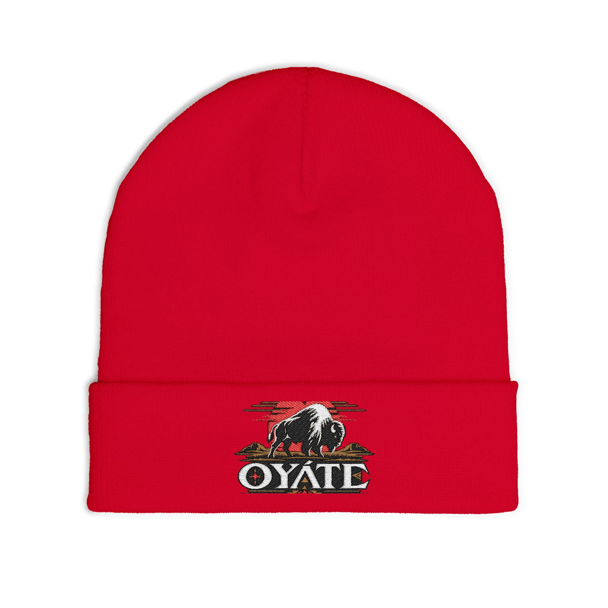 OYÁTE Dark Buffalo v2 — Embroidered Beanie