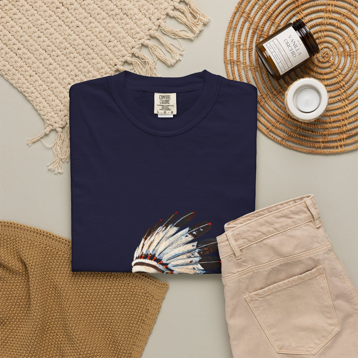 Smokin Indian - Gregory Azure — Premium Tee