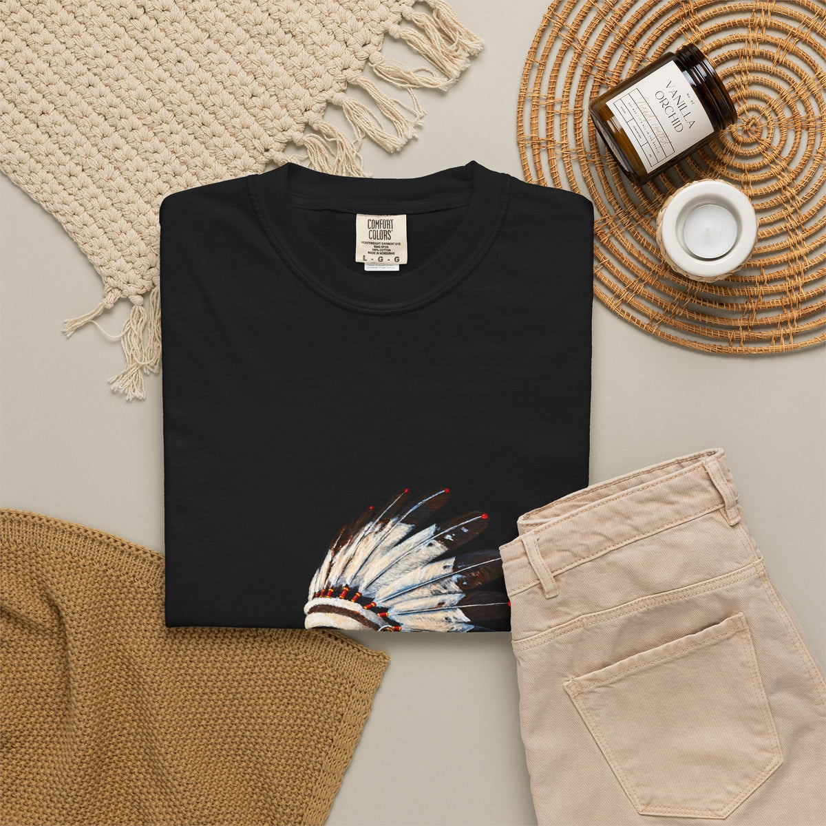 Smokin Indian - Gregory Azure — Premium Tee