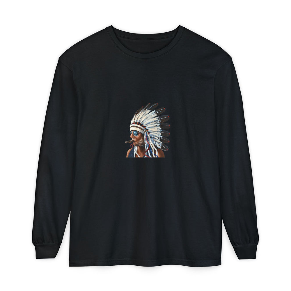 Smokin Indian - Gregory Azure — Long Sleeve Tee
