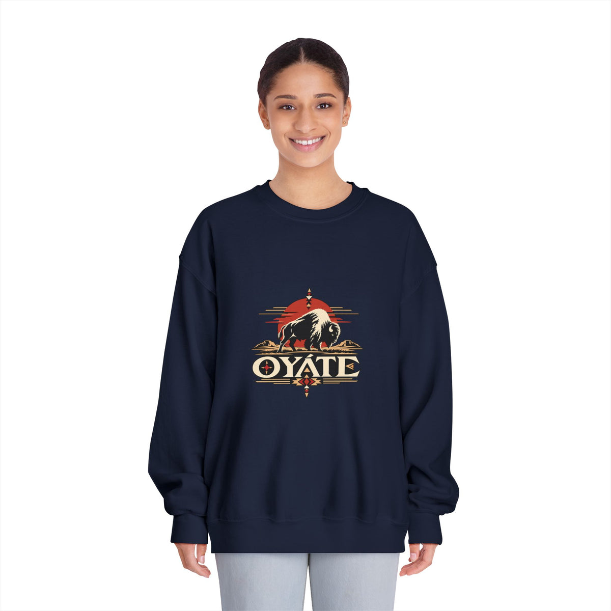 OYÁTE Dark Buffalo v2 — Crewneck Sweatshirt