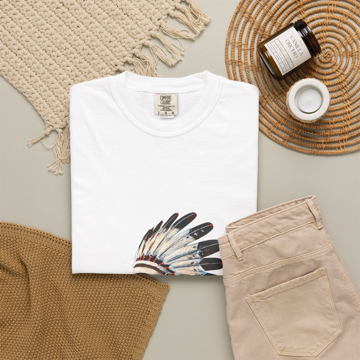 Smokin Indian - Gregory Azure — Premium Tee
