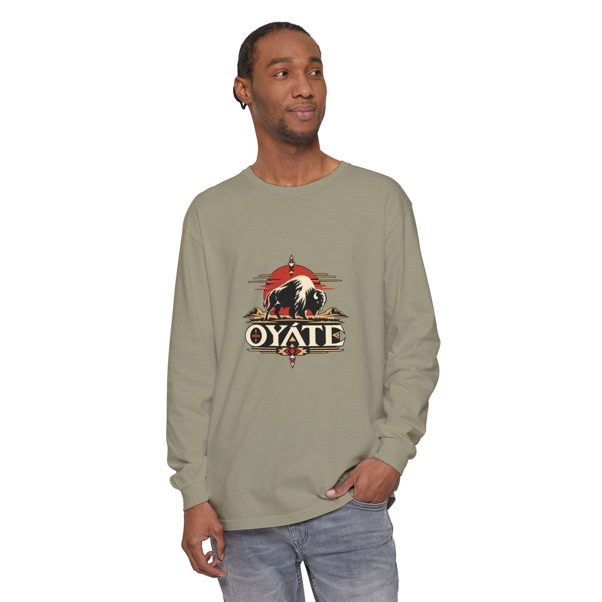 OYÁTE Dark Buffalo v2 — Long Sleeve Tee