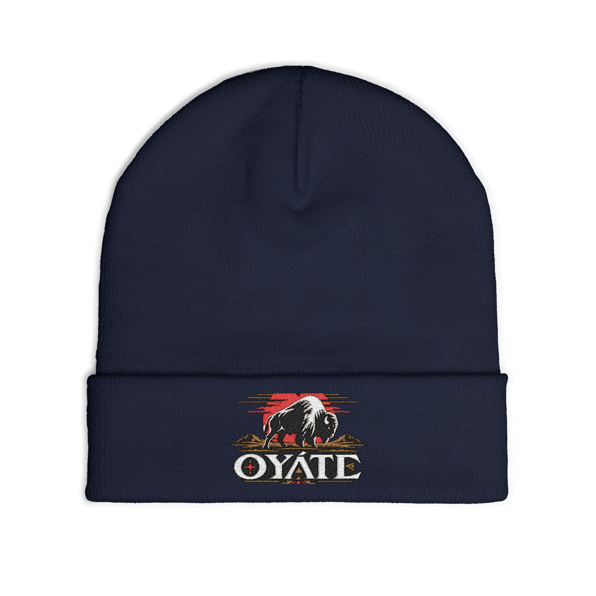 OYÁTE Dark Buffalo v2 — Embroidered Beanie