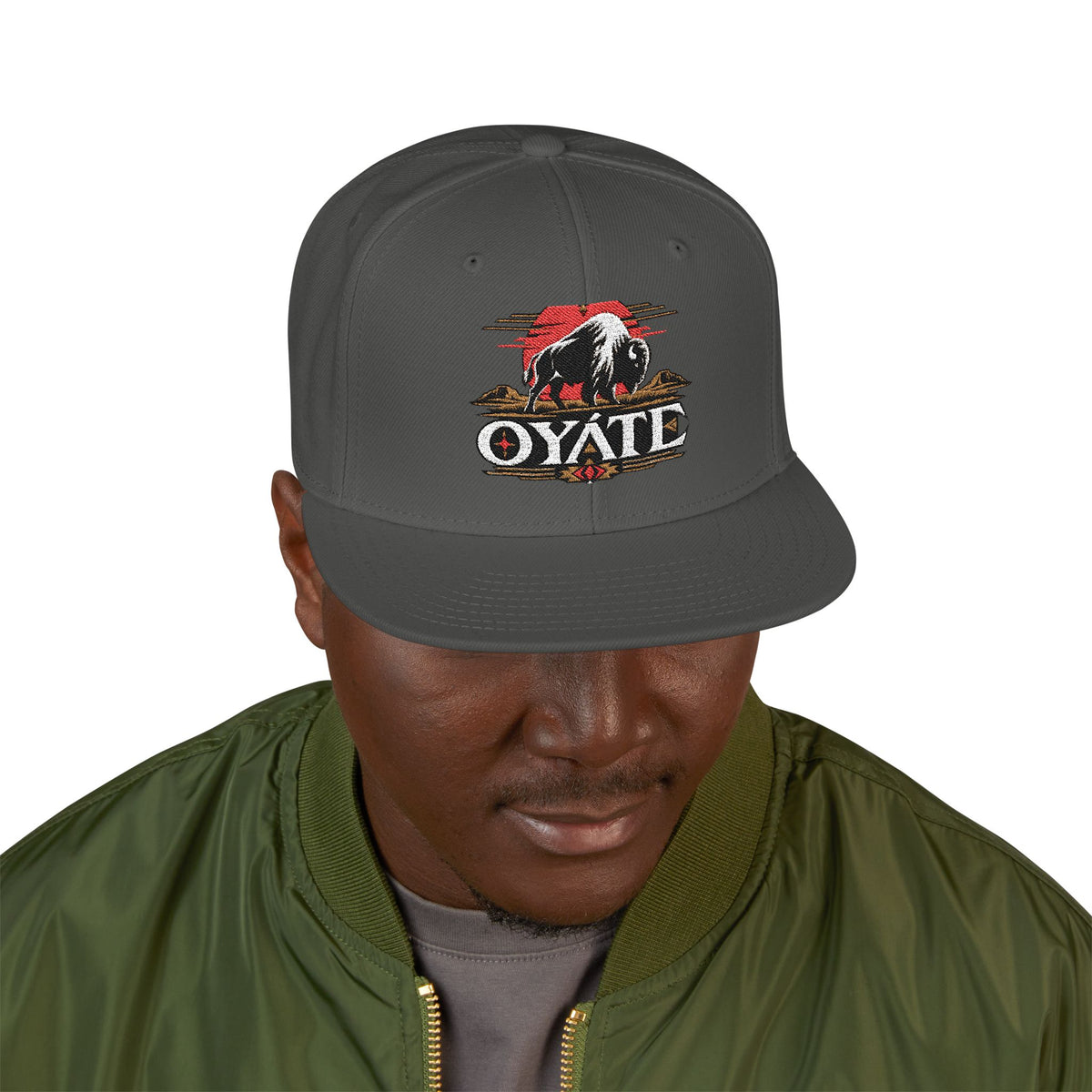 OYÁTE Dark Buffalo v2 — Embroidered Hat