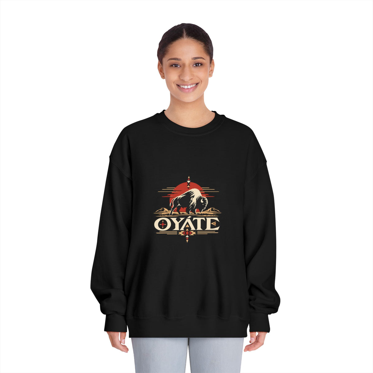 OYÁTE Dark Buffalo v2 — Crewneck Sweatshirt