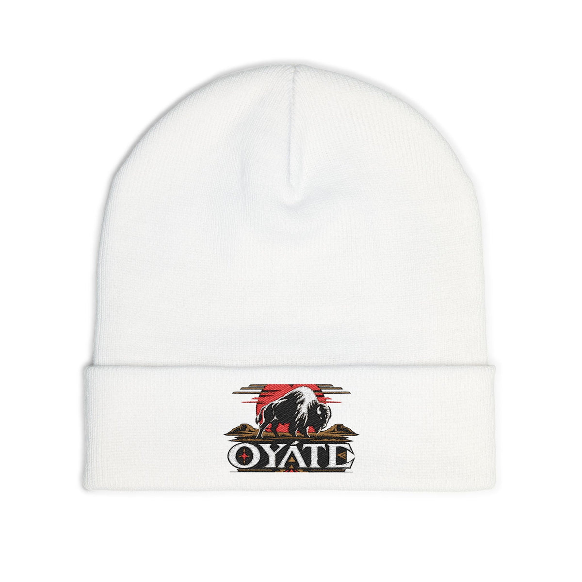OYÁTE Dark Buffalo v2 — Embroidered Beanie