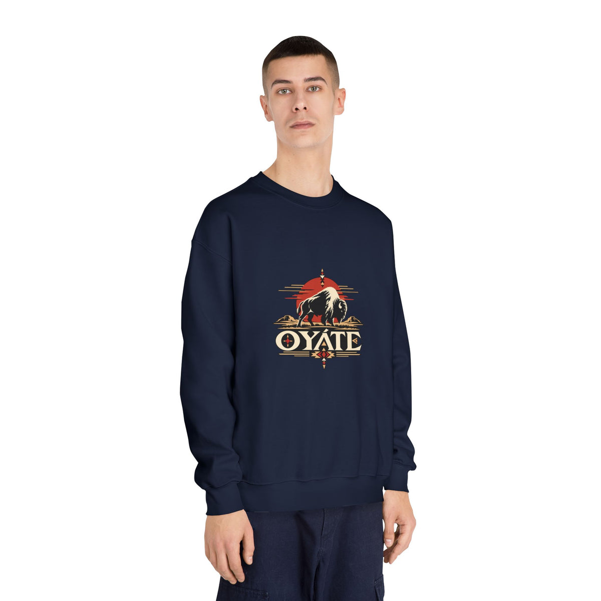 OYÁTE Dark Buffalo v2 — Crewneck Sweatshirt
