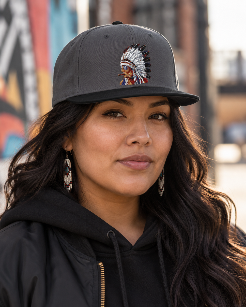 Smokin Indian - Gregory Azure — Embroidered Hat